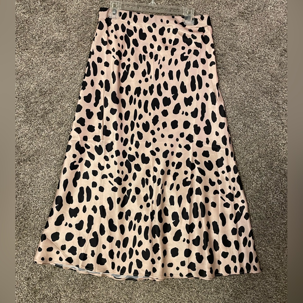Cheetah Silk Skirt